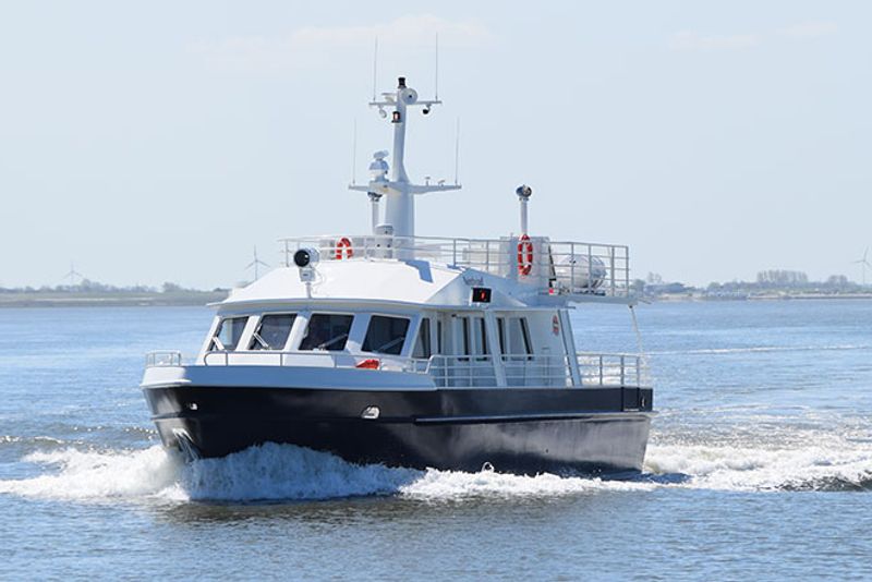 Das Motorschiff „Nordwind“ von Seebestattung Albrecht – ©️Seebestattung-Reederei Albrecht